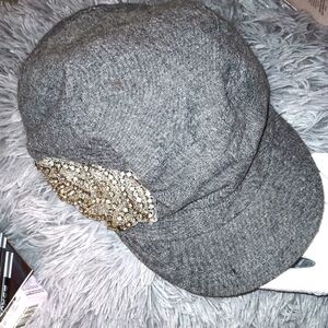 Gray kids Cap with silver Embellishment Kids size